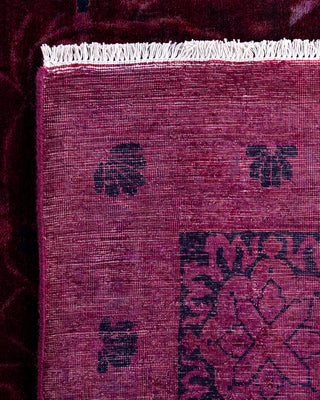 Contemporary Hand-Knotted Overdyed Pink Area Rug 8' 10" x 12' 3"