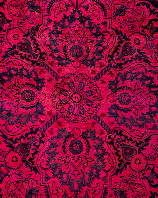 Overdyed Hand-Knotted Pink Area Rug 7' 10" x 10' 3"
