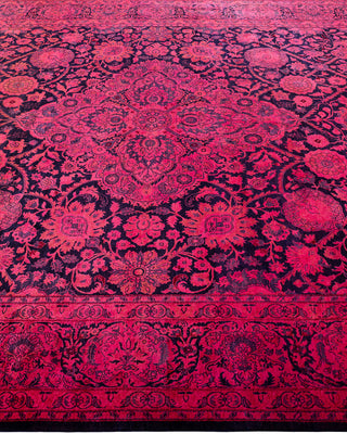 Overdyed Hand-Knotted Pink Area Rug 7' 10" x 10' 3"