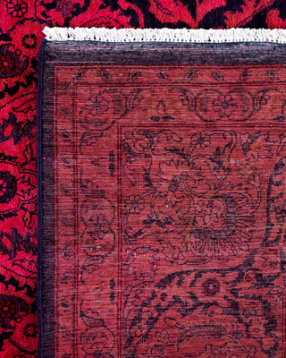 Overdyed Hand-Knotted Pink Area Rug 7' 10" x 10' 3"