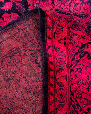 Overdyed Hand-Knotted Pink Area Rug 7' 10" x 10' 3"