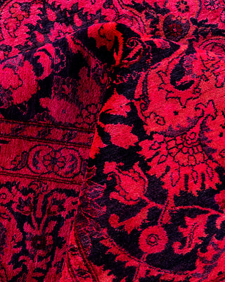 Overdyed Hand-Knotted Pink Area Rug 7' 10" x 10' 3"