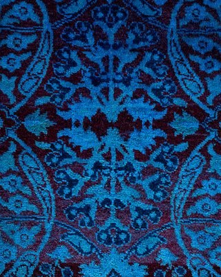 Contemporary Fine Vibrance Red Wool Area Rug - 6' 3" x 12' 8"