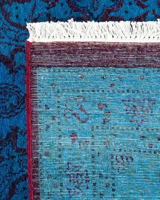 Contemporary Fine Vibrance Red Wool Area Rug - 6' 3" x 12' 8"