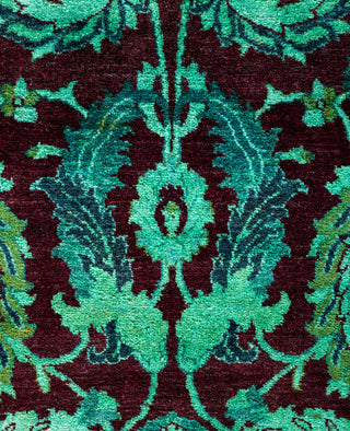 Fine Vibrance, One-of-a-Kind Hand-Knotted Area Rug  - Green, 3' 2" x 5' 2"