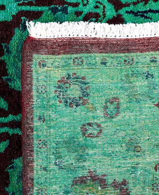 Fine Vibrance, One-of-a-Kind Hand-Knotted Area Rug  - Green, 3' 2" x 5' 2"
