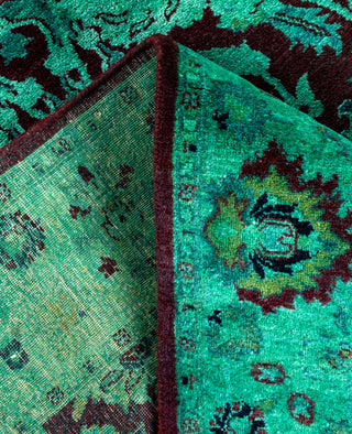 Fine Vibrance, One-of-a-Kind Hand-Knotted Area Rug  - Green, 3' 2" x 5' 2"