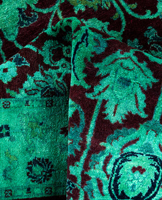 Fine Vibrance, One-of-a-Kind Hand-Knotted Area Rug  - Green, 3' 2" x 5' 2"