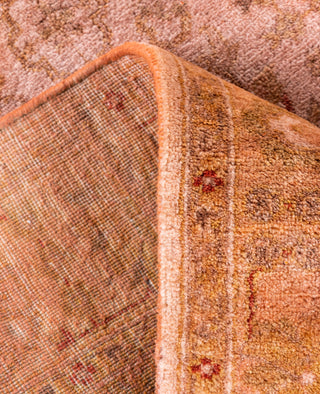 Contemporary Overdyed Wool Hand Knotted Biege Runner 3' 0" x 10' 6"