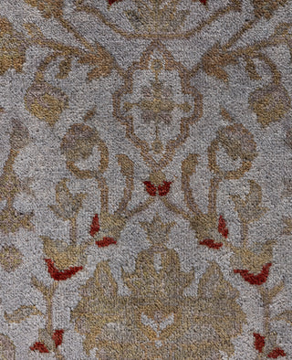 Contemporary Overdyed Wool Hand Knotted Gray Runner 3' 0" x 16' 3"