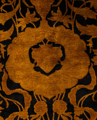 Overdyed Hand-Knotted Wool Modern-Contemporary Gold Area Rug 9' 1" x 12' 0"