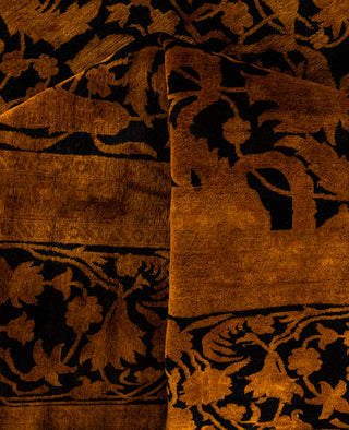 Overdyed Hand-Knotted Wool Modern-Contemporary Gold Area Rug 9' 1" x 12' 0"