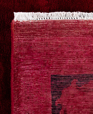 Contemporary Overdyed Wool Hand Knotted Pink Area Rug 8' 0" x 10' 5"