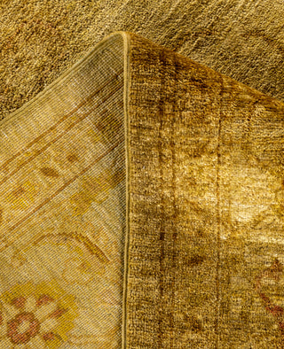Contemporary Overdyed Wool Hand Knotted Yellow Area Rug 8' 1" x 10' 4"