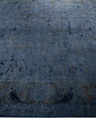 Contemporary Overdyed Wool Hand Knotted Gray Area Rug 8' 2" x 10' 2"