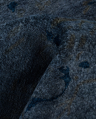 Contemporary Overdyed Wool Hand Knotted Gray Area Rug 8' 2" x 10' 2"