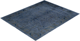 Contemporary Overdyed Wool Hand Knotted Gray Area Rug 8' 2" x 10' 2"
