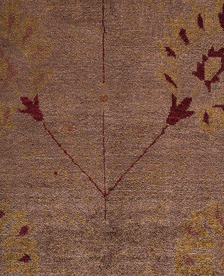 Overdyed One-of-a-Kind Wool Brown Area Rug 11' 10" x 18' 5"