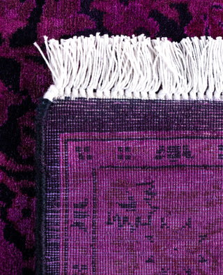 Overdyed Hand-Knotted Wool Modern-Contemporary Purple Runner 2' 7" x 18' 8"