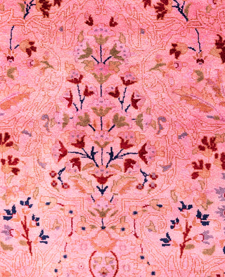 Overdyed One-of-a-Kind Wool Pink Runner 2' 7" x 18' 1"