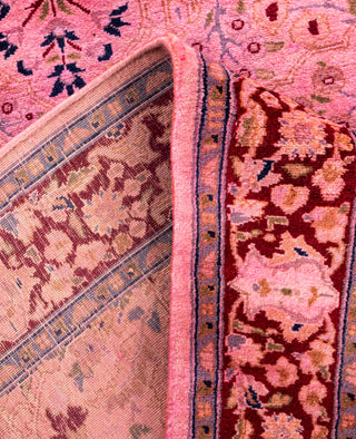 Overdyed One-of-a-Kind Wool Pink Runner 2' 7" x 18' 1"