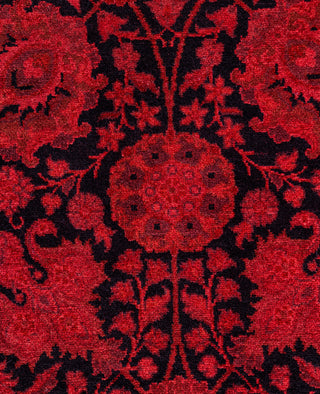 Overdyed Hand-Knotted Wool Modern-Contemporary Pink Runner 2' 7" x 12' 10"