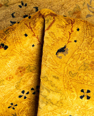 Fine Vibrance, One-of-a-Kind Hand-Knotted Area Rug  - Yellow, 3' 2" x 9' 10"