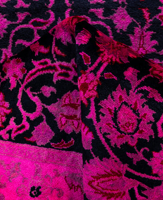 Fine Vibrance, One-of-a-Kind Hand-Knotted Area Rug  - Pink, 2' 7" x 12' 7"