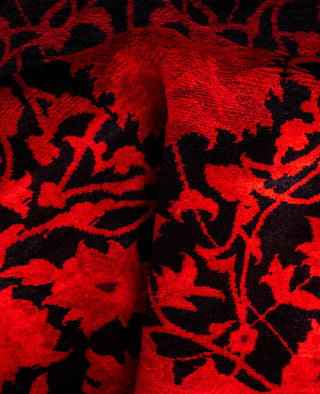 Fine Vibrance, One-of-a-Kind Hand-Knotted Area Rug  - Red, 2' 6" x 10' 4"