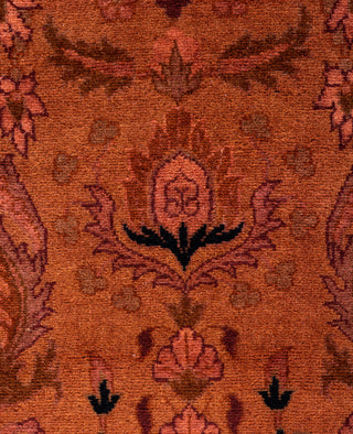 Contemporary Overdyed Wool Hand Knotted Brown Area Rug 4' 2" x 6' 5"