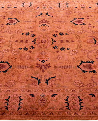 Contemporary Overdyed Wool Hand Knotted Brown Area Rug 4' 2" x 6' 5"