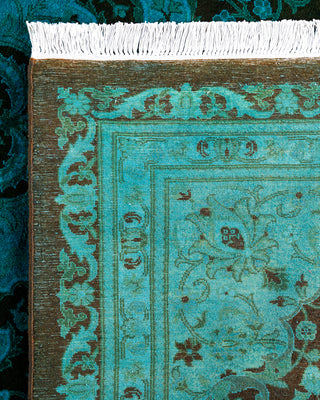 Overdyed Hand-Knotted Blue Area Rug 8' 2" x 10' 3"