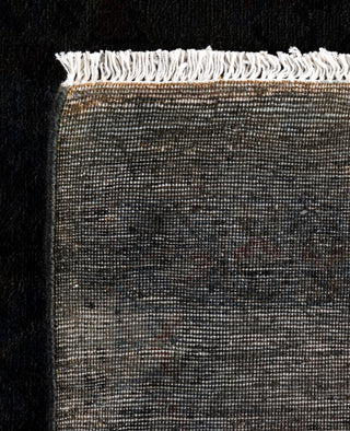Contemporary Overdyed Wool Hand Knotted Black Area Rug 8' 3" x 9' 10"