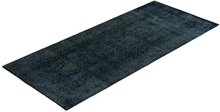 Fine Vibrance, One-of-a-Kind Hand-Knotted Runner Rug  - Gray, 4' 2" x 9' 10"