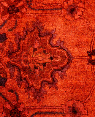 Contemporary Overdyed Wool Hand Knotted Pink Area Rug 2' 7" x 4' 3"