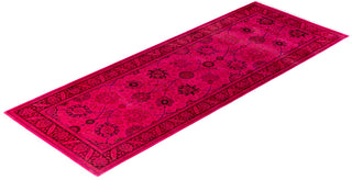 Fine Vibrance, One-of-a-Kind Hand-Knotted Area Rug  - Pink, 3' 0" x 8' 0"
