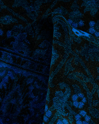 Fine Vibrance, One-of-a-Kind Hand-Knotted Runner Rug  - Blue, 2' 8" x 16' 5"