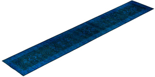 Fine Vibrance, One-of-a-Kind Hand-Knotted Runner Rug  - Blue, 2' 8" x 16' 5"