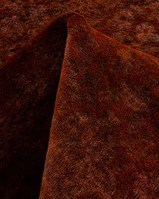 Contemporary Fine Vibrance Orange Wool Runner - 2' 7" x 12' 2"