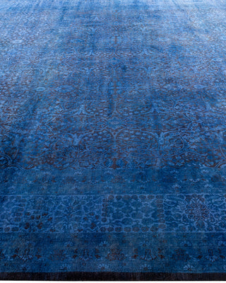 Fine Vibrance, One-of-a-Kind Hand-Knotted Area Rug  - Blue, 9' 1" x 11' 9"