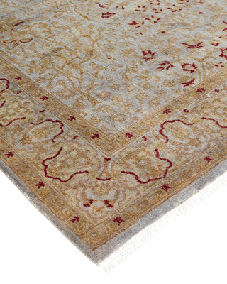 Contemporary Hand Knotted Overdyed Gray Area Rug 4' 0" x 6' 4"