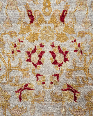 Contemporary Hand Knotted Overdyed Gray Area Rug 4' 0" x 6' 4"