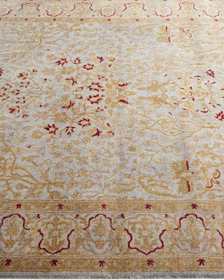 Contemporary Hand Knotted Overdyed Gray Area Rug 4' 0" x 6' 4"