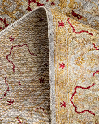 Contemporary Hand Knotted Overdyed Gray Area Rug 4' 0" x 6' 4"