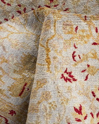 Contemporary Hand Knotted Overdyed Gray Area Rug 4' 0" x 6' 4"