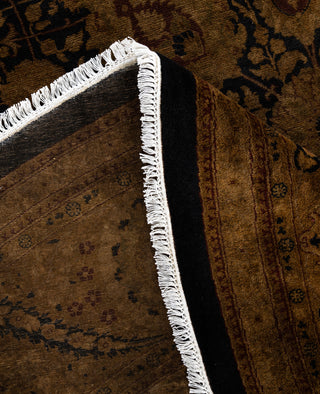 Overdyed One-of-a-Kind Wool Gold Round Area Rug 10' 1" x 10' 1"