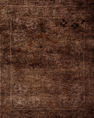 Contemporary Fine Vibrance Brown Wool Runner - 3' 0" x 9' 4"
