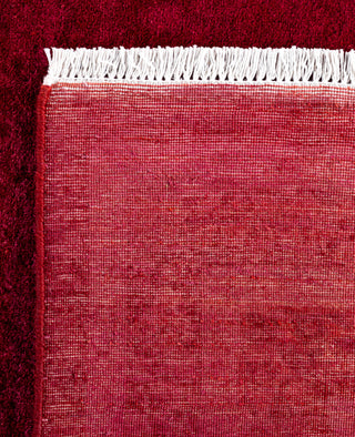 Contemporary Overdyed Wool Hand Knotted Pink Area Rug 8' 4" x 9' 10"