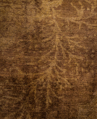 Overdyed One-of-a-Kind Wool Gold Area Rug 8' 3" x 10' 3"