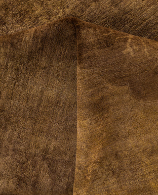 Overdyed One-of-a-Kind Wool Gold Area Rug 8' 3" x 10' 3"